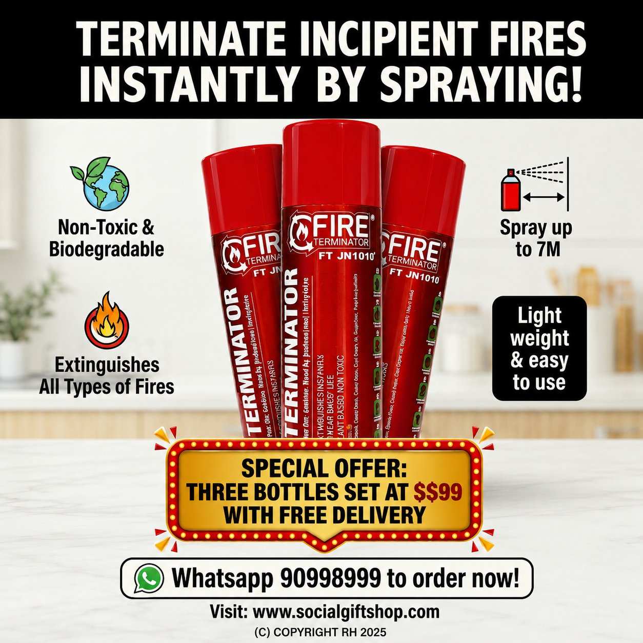 Fire Terminator Spray – Fast & Easy Fire Protection!